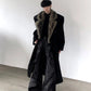 【25s Nov.】Retro Wool Large Fur Collar Long Coat