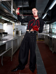 【25s Sep.】Drape Casual Beaded Trousers