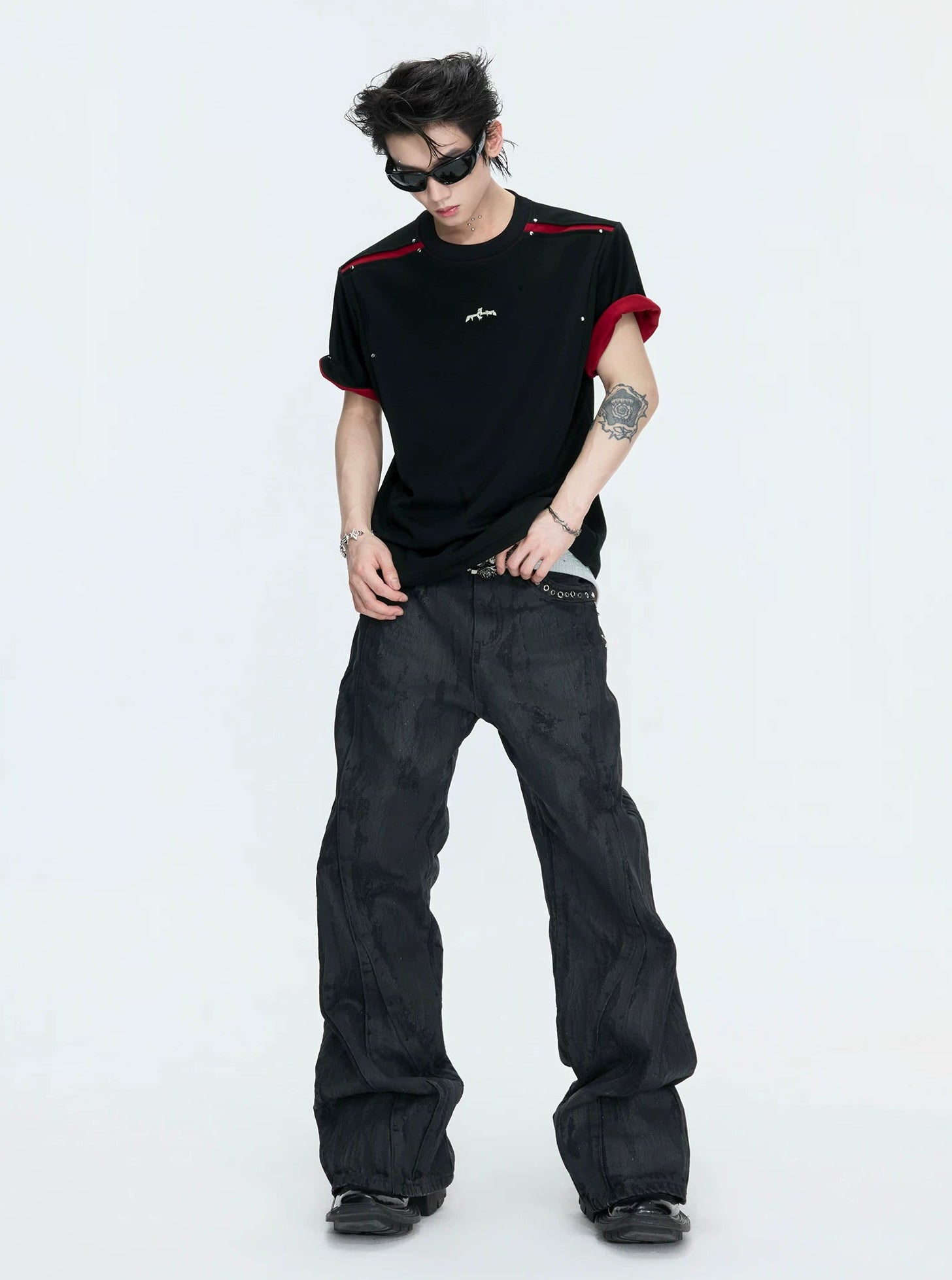 【26s Apr.】Reversible Contrast Oversized Sleeve Tee