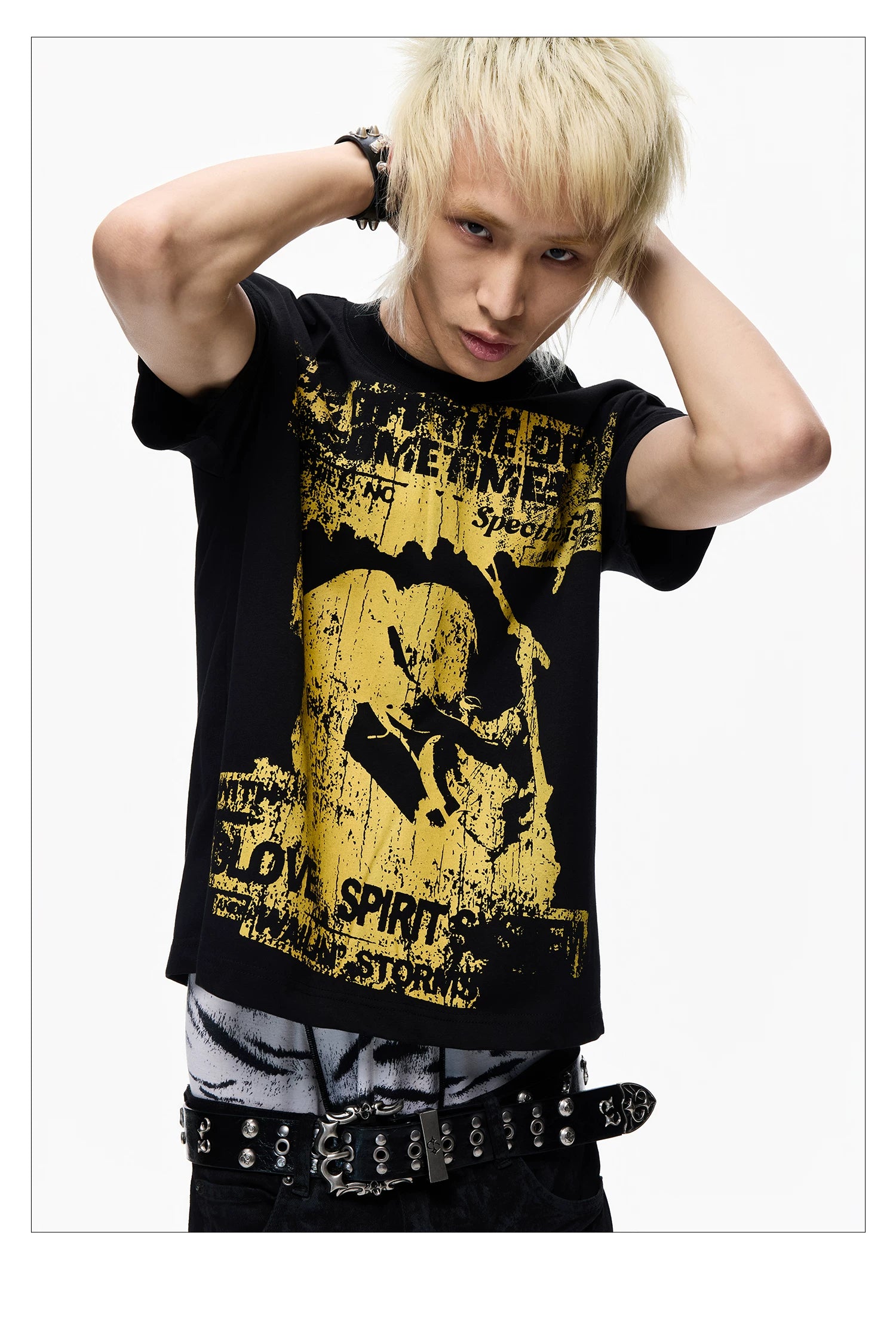 Vintage Rock Band Graphic Cropped Tee