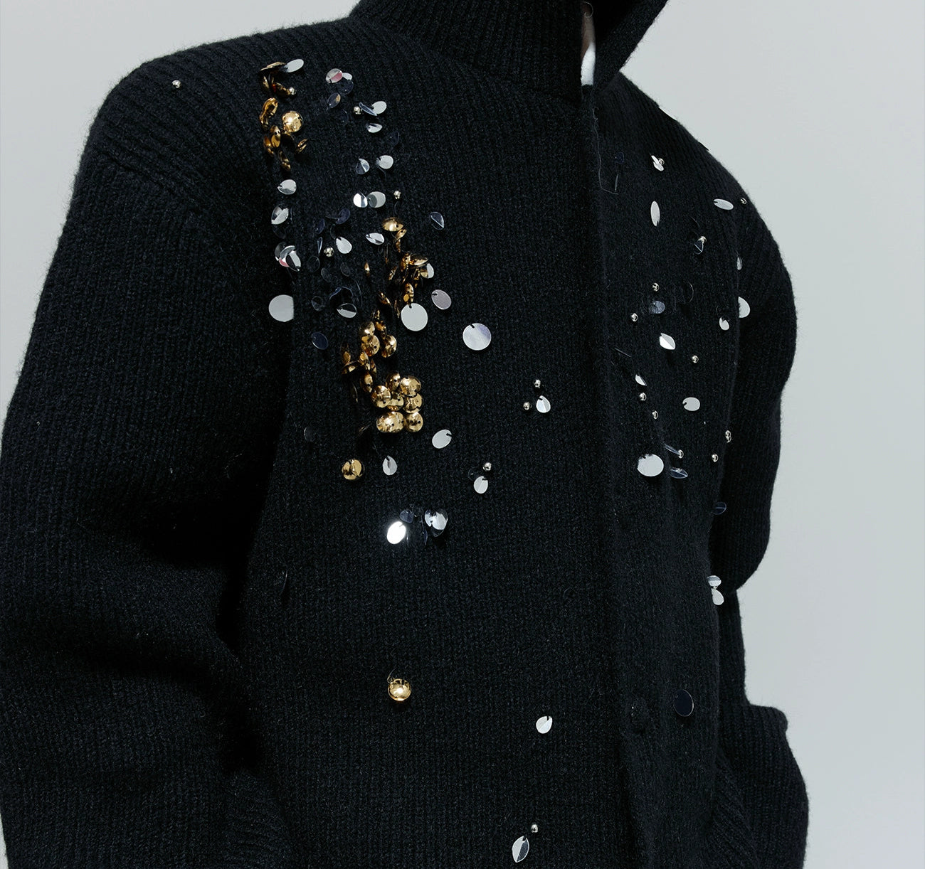 French Sequin Fashion Knitted Sweater