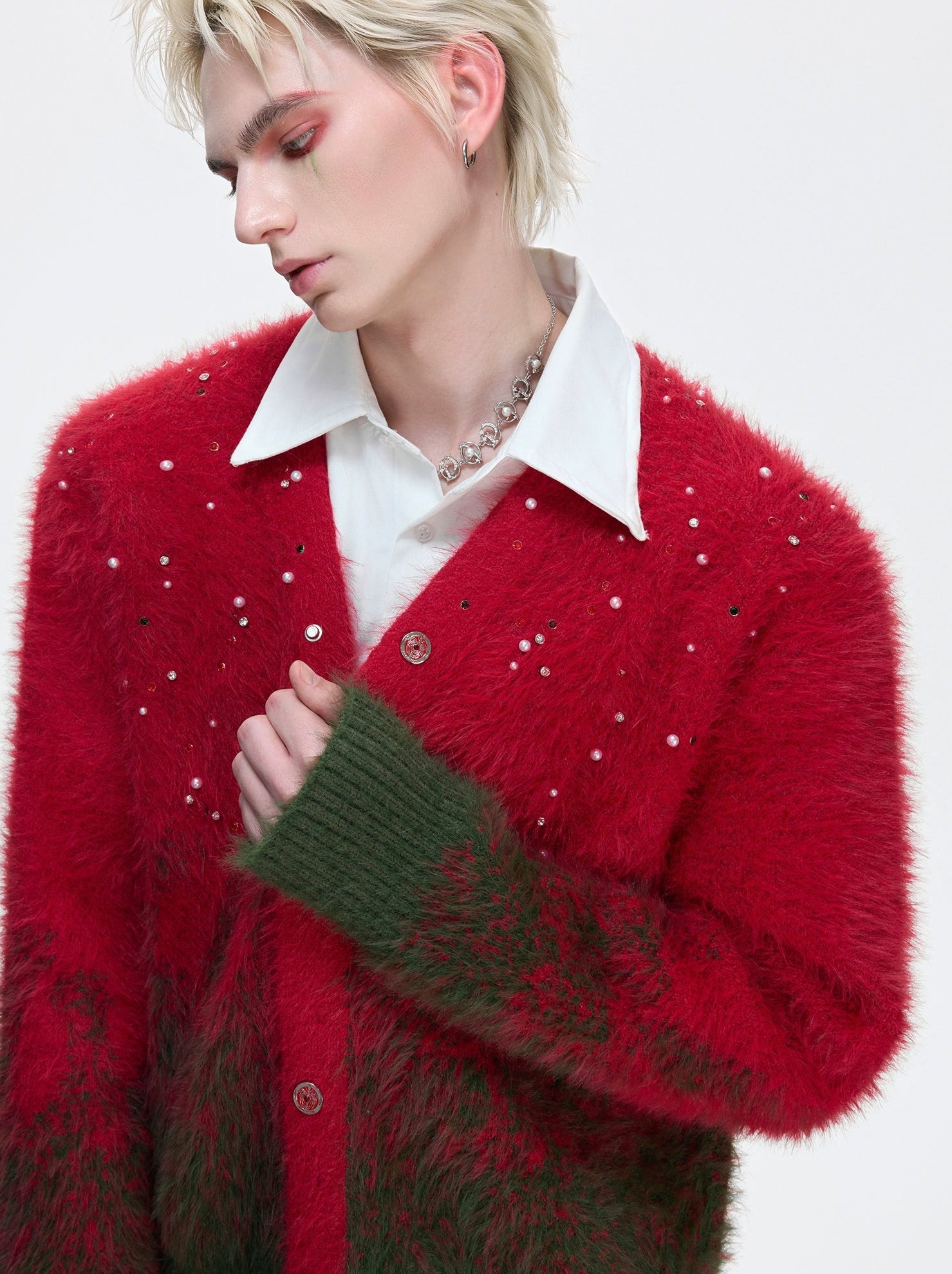 【25s Dec.】Christmas Gradient Rhinestone Knit Sweater