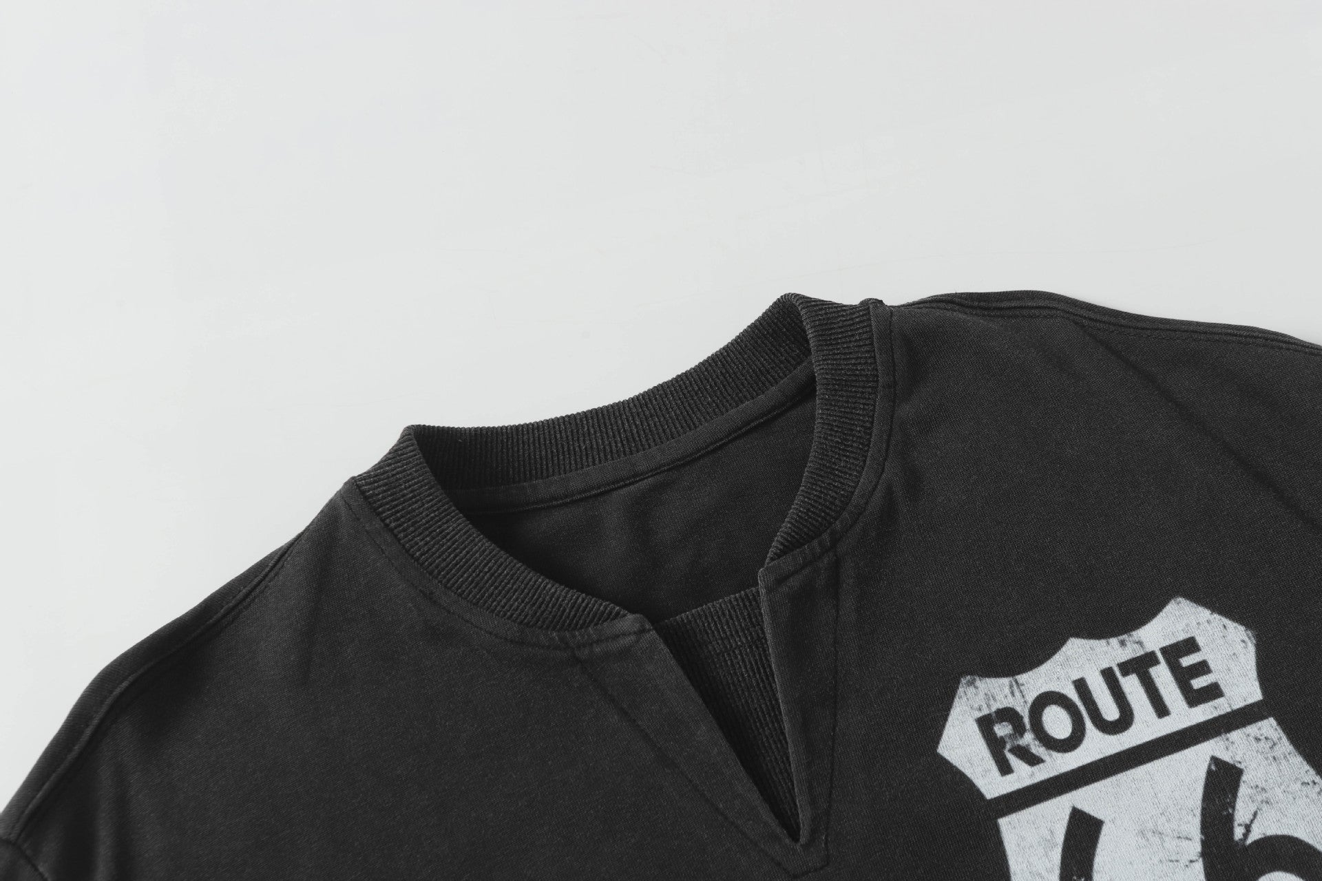Layered Distressed Washed Long Sleeve Tee