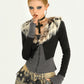 【25s Oct.】Hot Girl Leopard Print Fur Collar Knit Cardigan