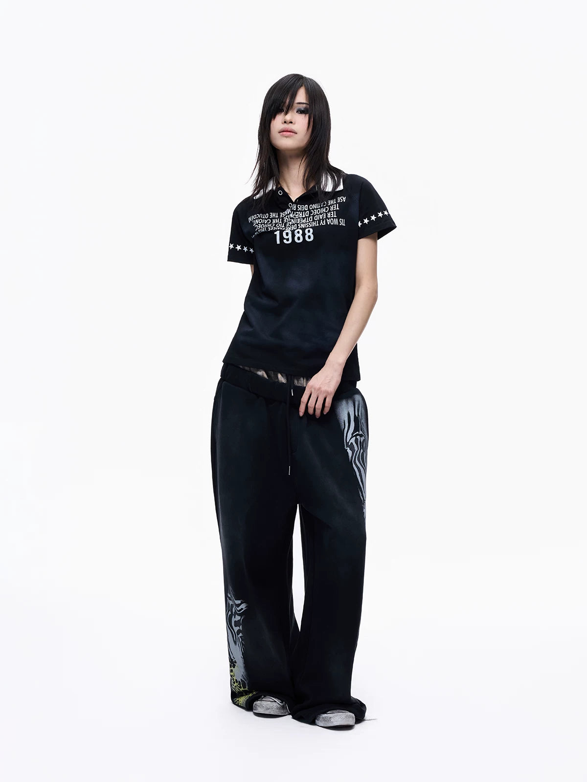 Double Waist Leopard Panel Sweatpants
