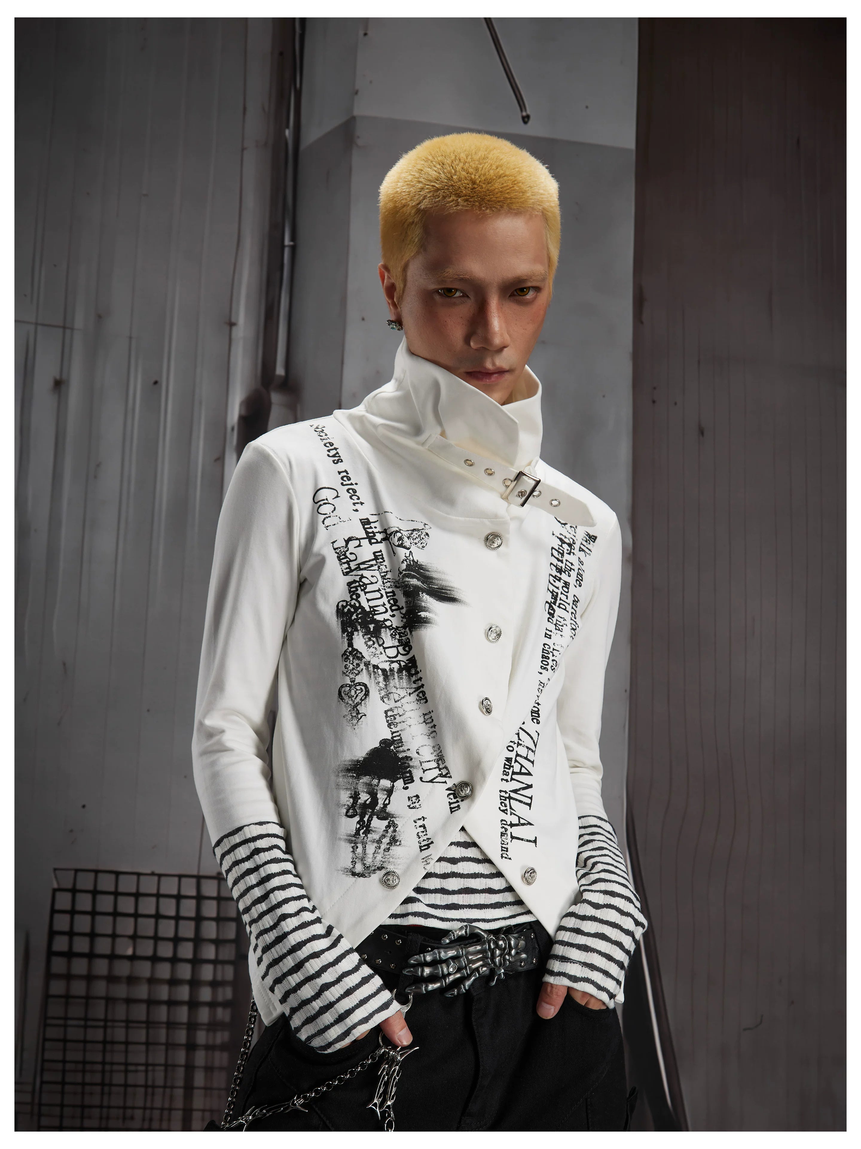 Y2K Contrast Layered Long Sleeve Tee