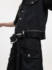 【25s Jul.】Elegant Pearl Edge Denim Jacket/Jeans