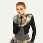【25s Oct.】Hot Girl Leopard Print Fur Collar Knit Cardigan