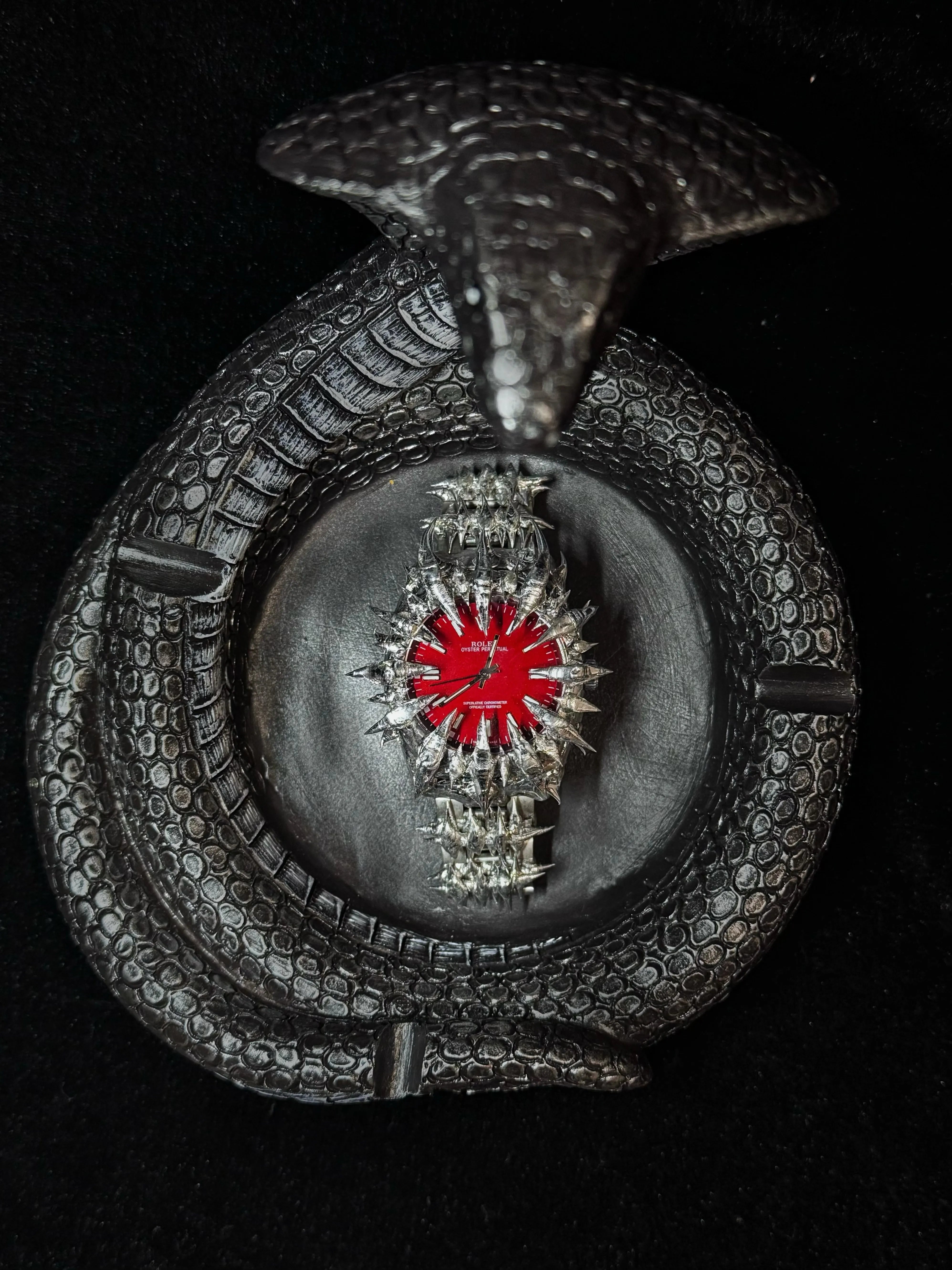 Handcrafted Vampire Dragon Scale Watch