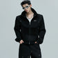 【25s Oct.】Hooded Cropped Mohair Patchwork Hooide/Pants