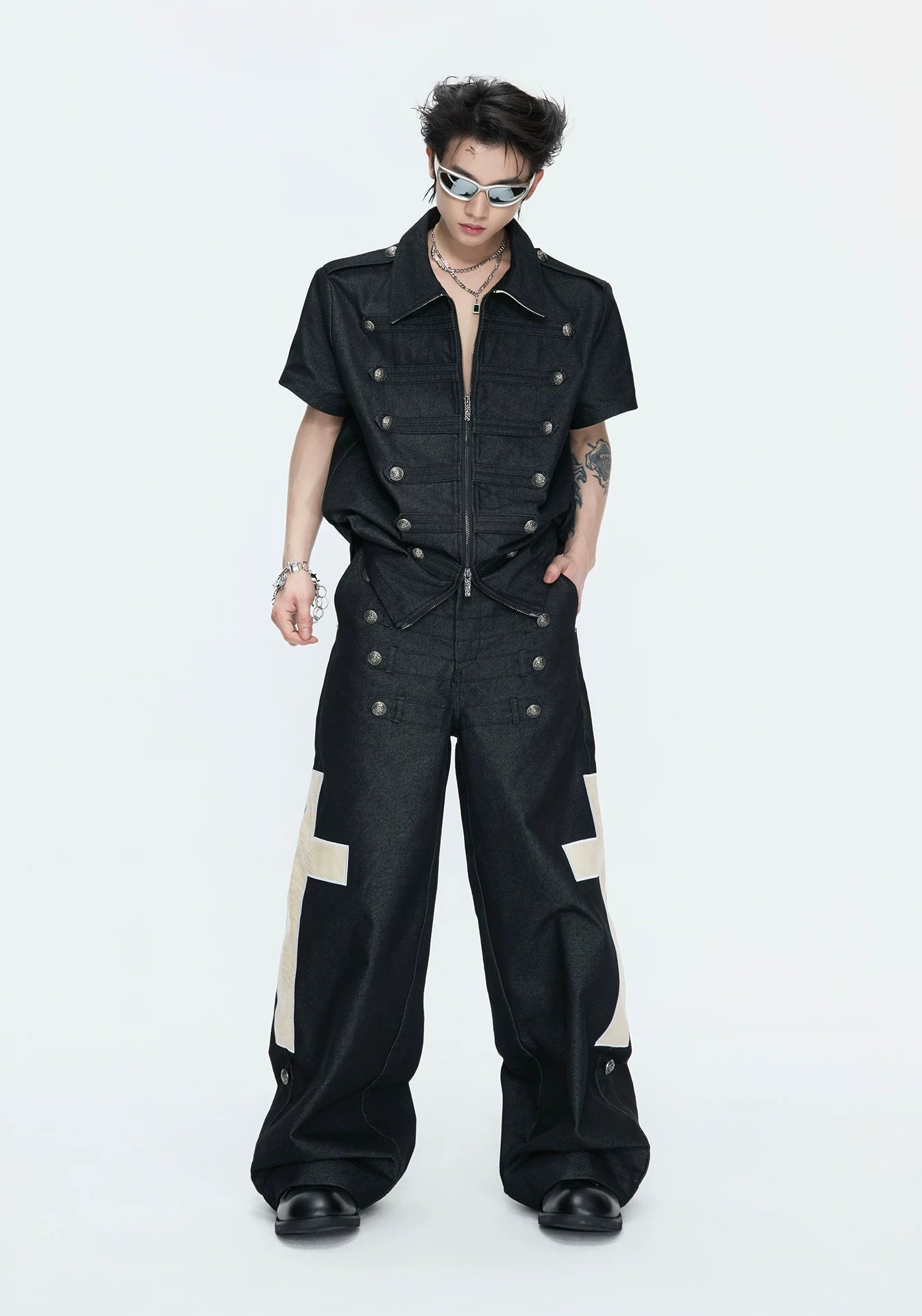 【26s Apr.】Napoleonic Double-Breasted Tee & Cross Pants