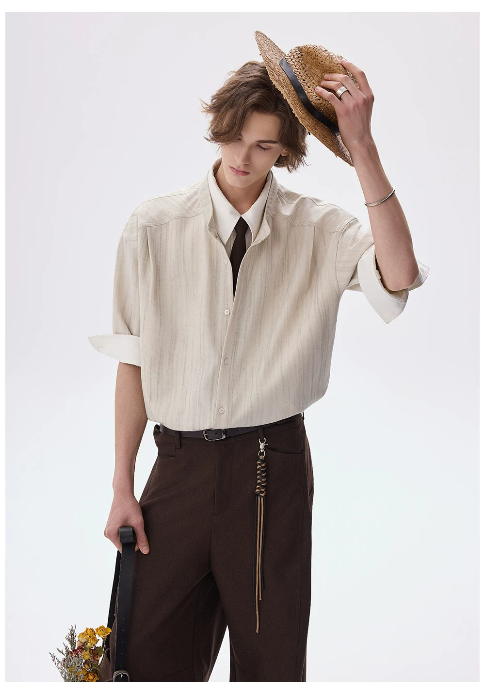 Layered Business Short Sleeve Shirt