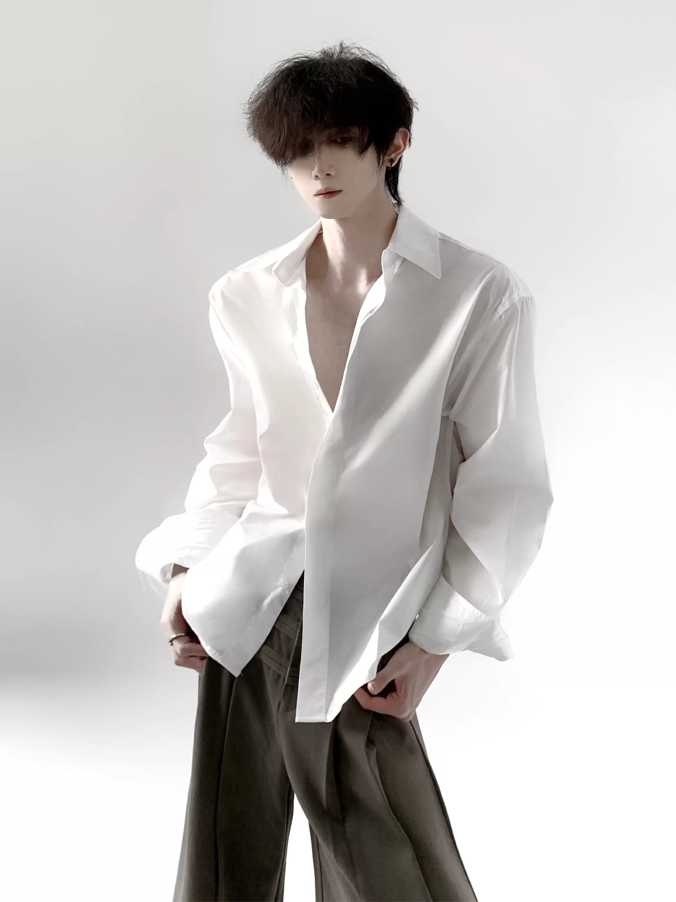 Structured Relaxed White Shirt