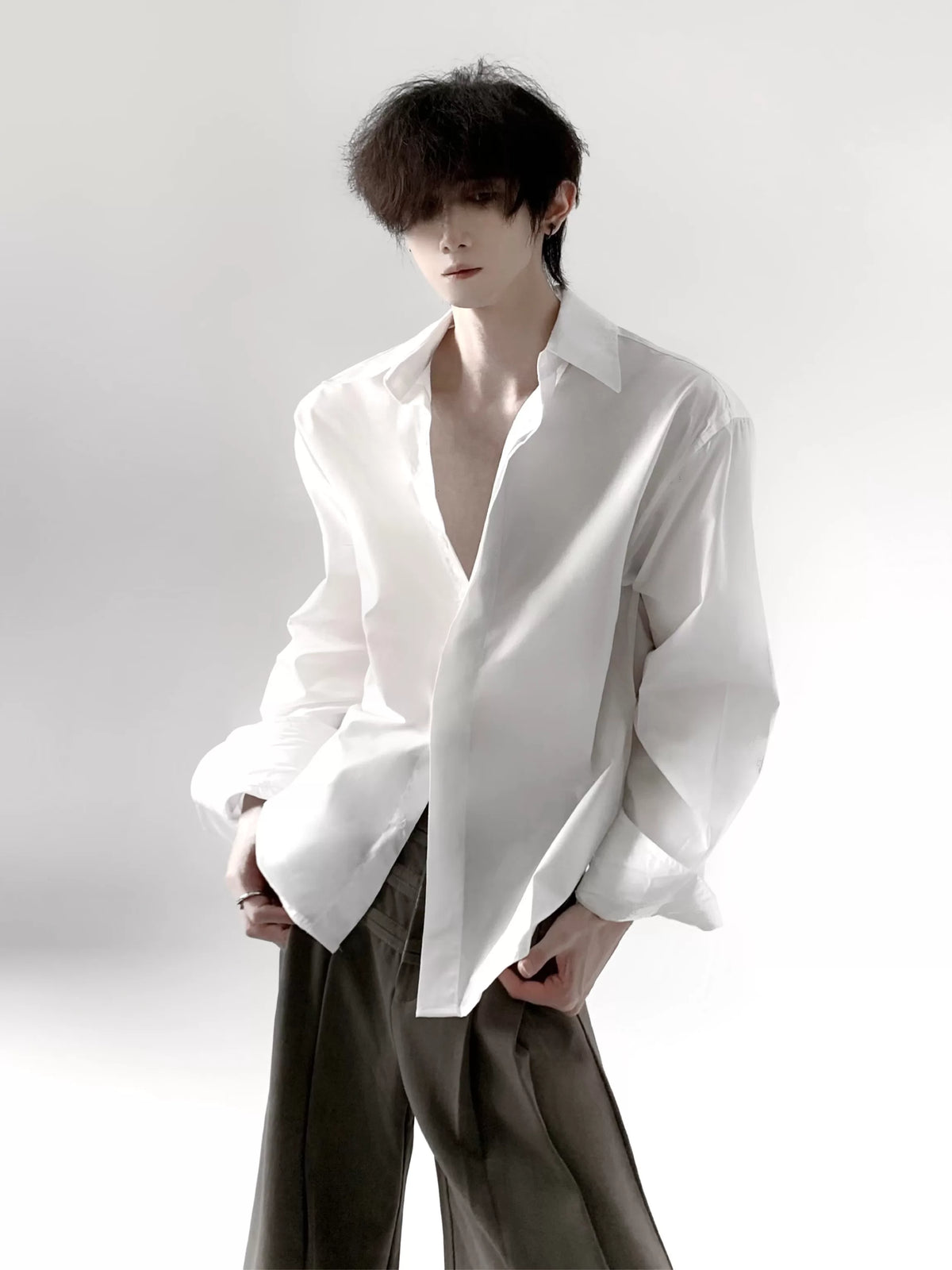Structured Relaxed White Shirt