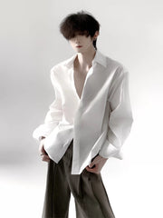 Structured Relaxed White Shirt