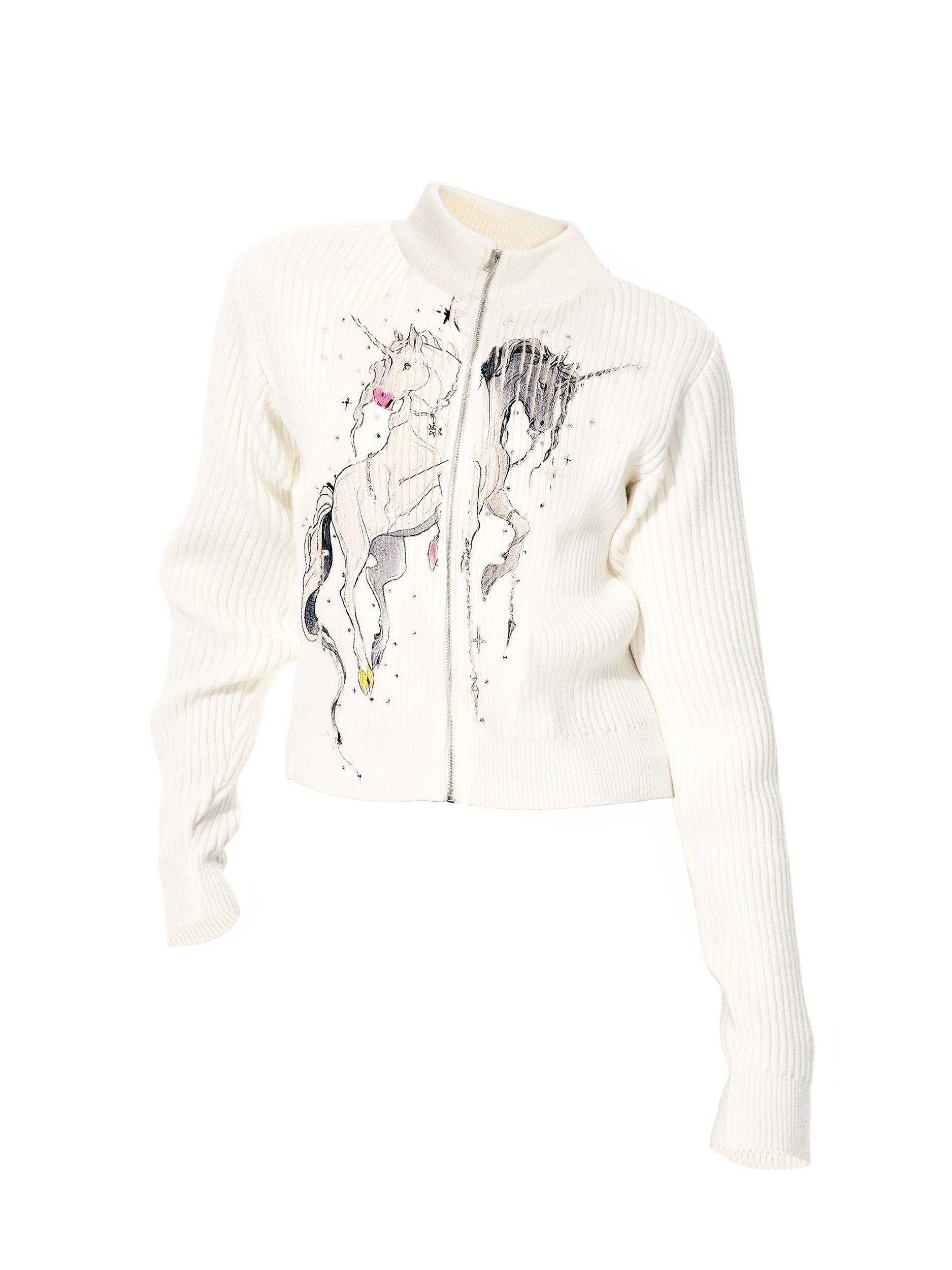 【26s Feb.】Unicorn Print Knit Cardigan