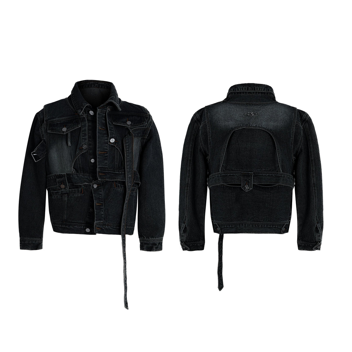 【25s Apr.】Distressed Deconstructed Cropped Denim Jacket