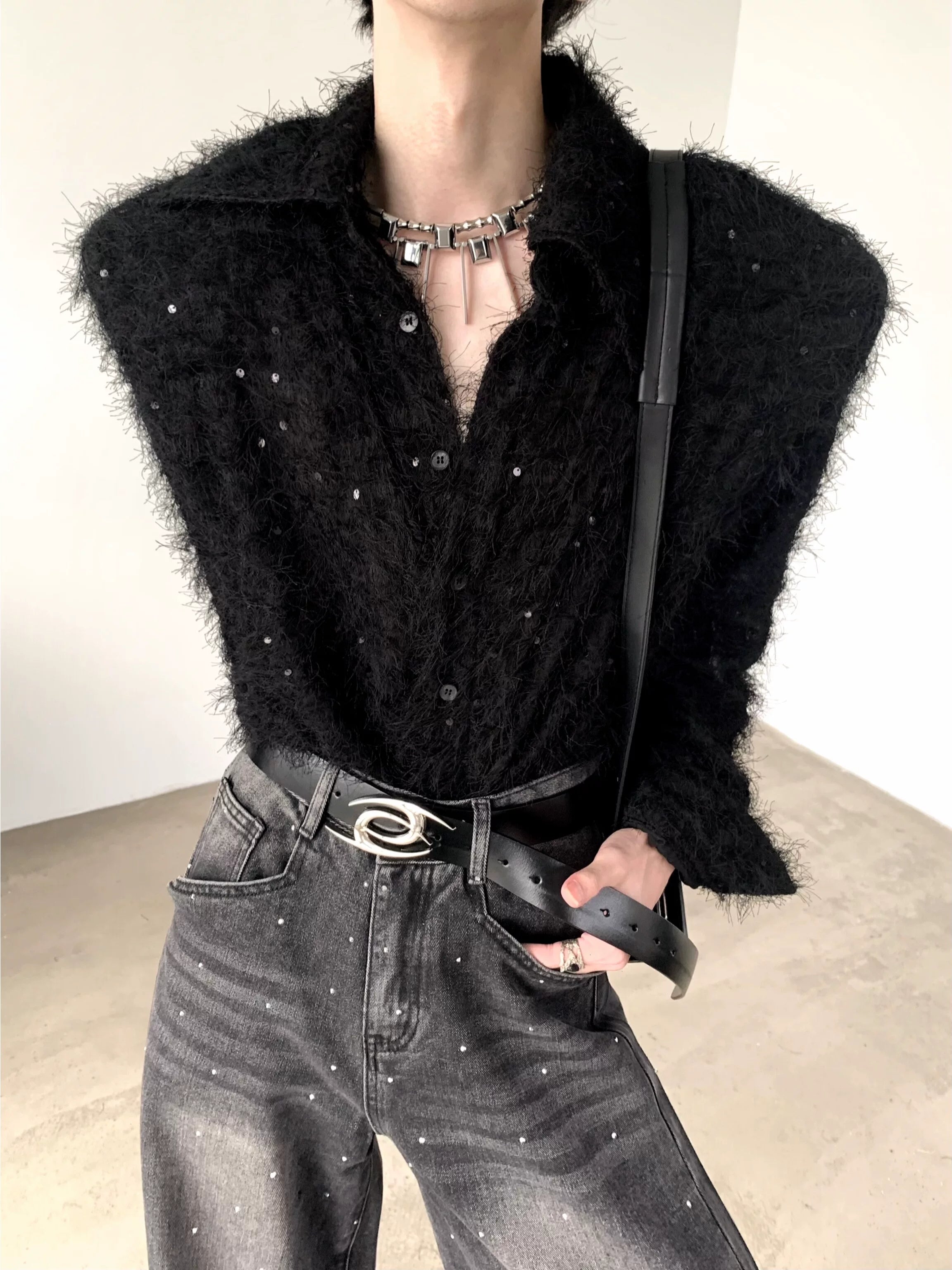 【26s Mar.】Star Sequin Shoulder Shirt