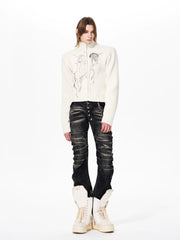 【26s Feb.】Unicorn Print Knit Cardigan