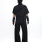 【25s Jul.】Cut-Out Spliced Washed Round Neck Short Sleeve T-Shirt