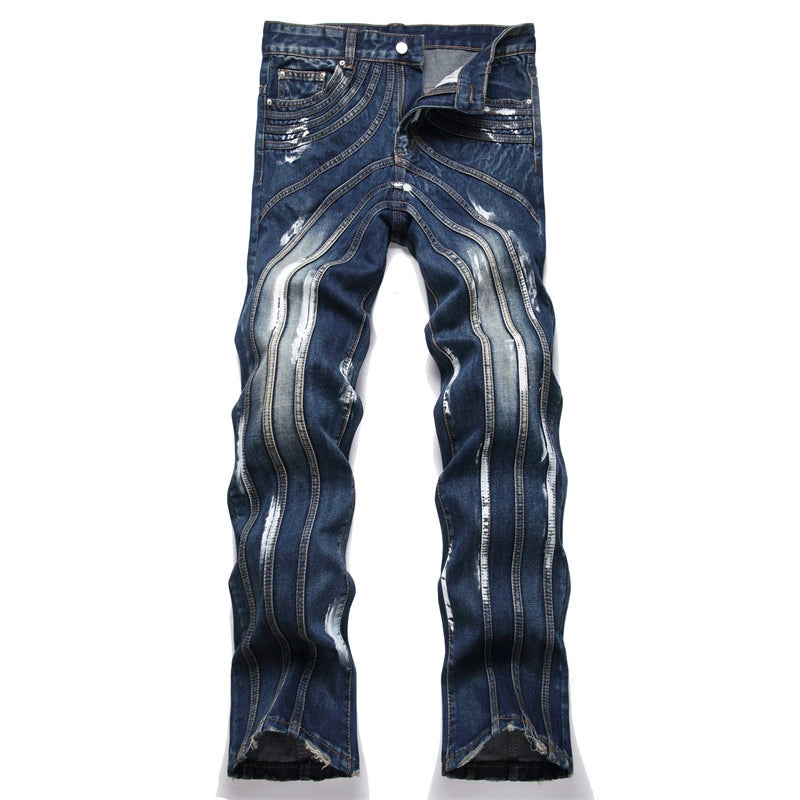 【25s Jul.】Men Straight Flared Jeans