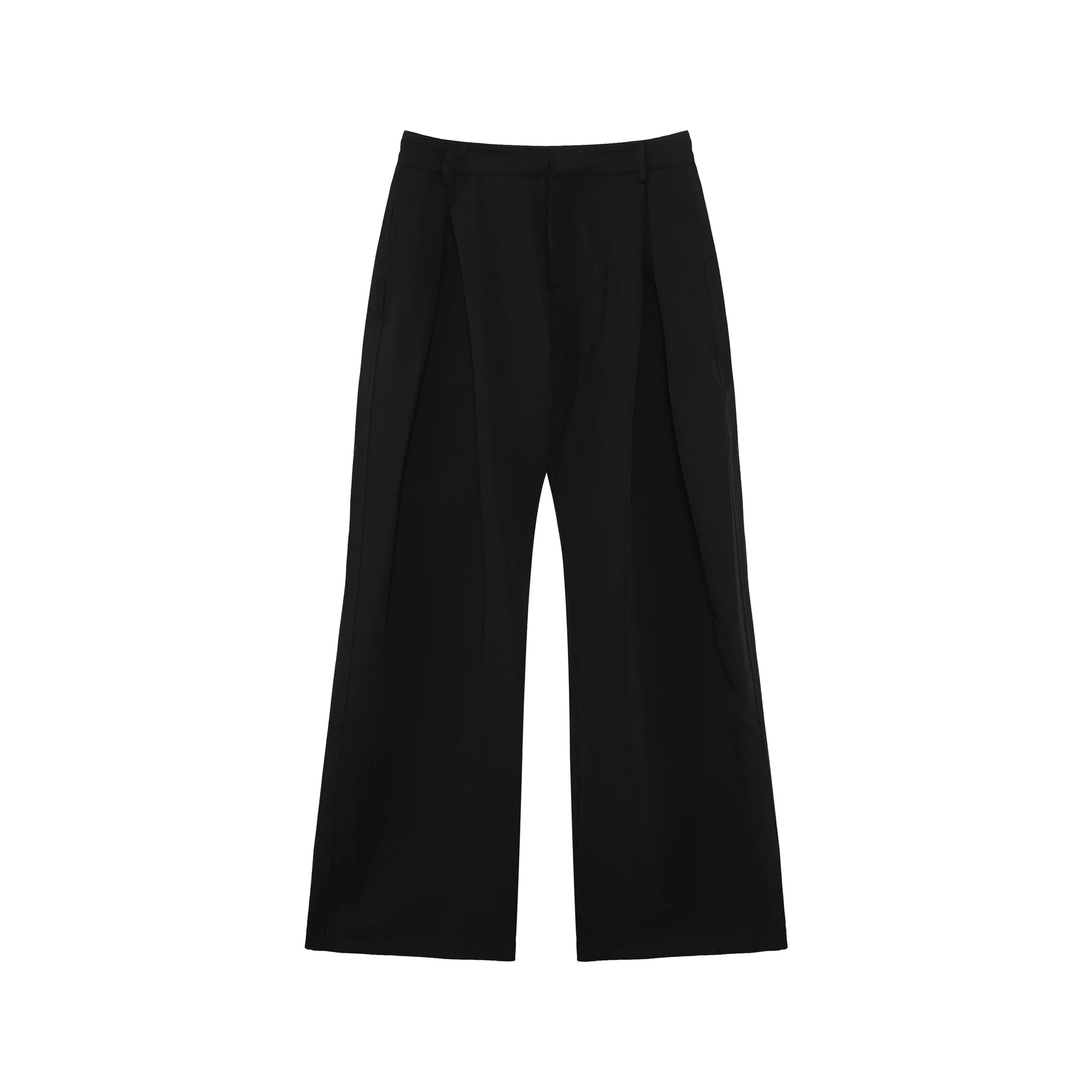 【26s Jan.】Sculpted A-Line Double-Pleat Curved Suit Trousers
