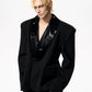 【25s Nov.】PU Leather Pearl-trimmed Suit/ Trousers