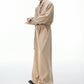 【25s Sep.】Scarf Shoulder Pad Shirt / Drape Wide-leg Pants