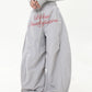 【25s Jul.】Lettering Embroidered Pleated Paratrooper Overalls
