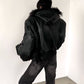 【25s Sep.】Punk Mountain Eagle Large Fur Collar Jacket