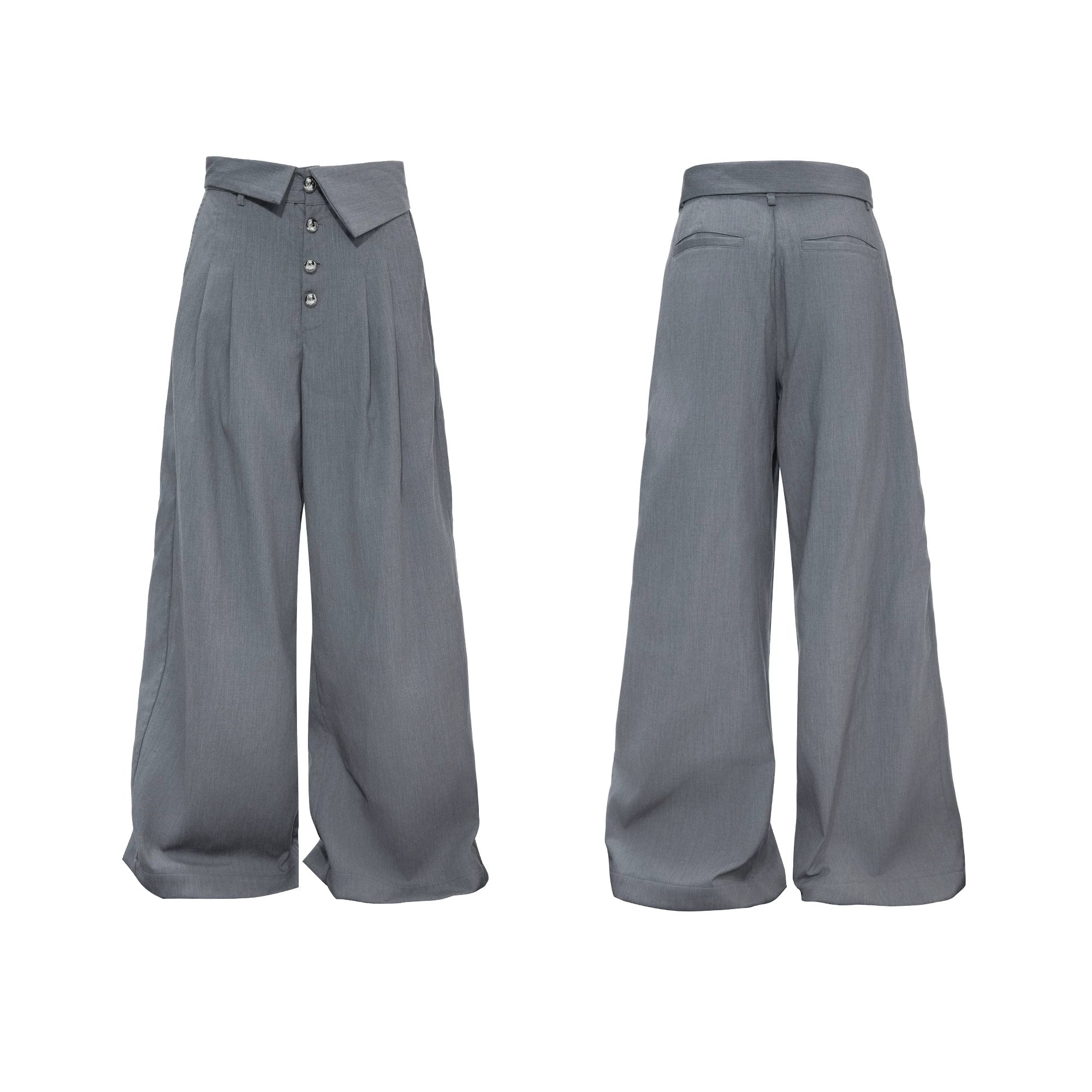 【26s Apr.】Silver Detail Double-Breasted Tailored Suit Set