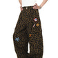 【25s Aug.】Vintage Patchwork Embroidered Leopard Print Jeans