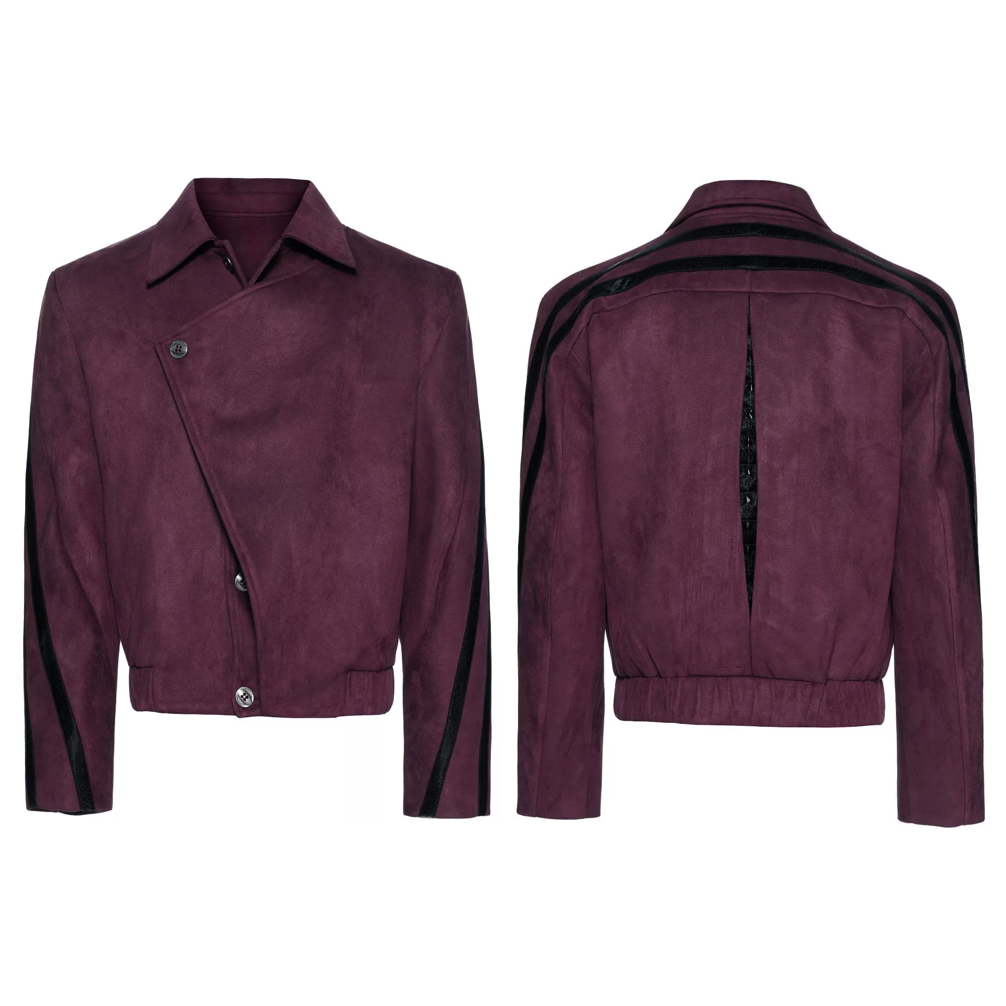 Suvet Spine Studded Suede Jacket