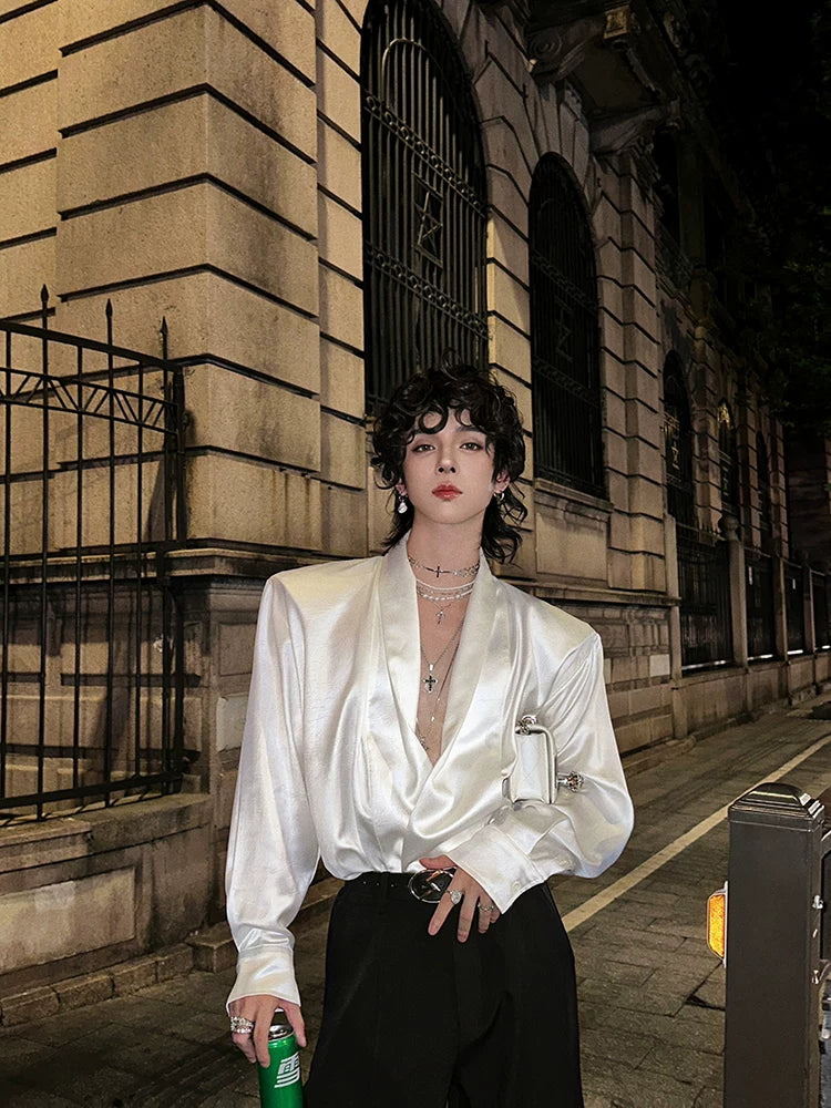 【26s Jan.】Minimal Leather Long-Sleeve Shirt