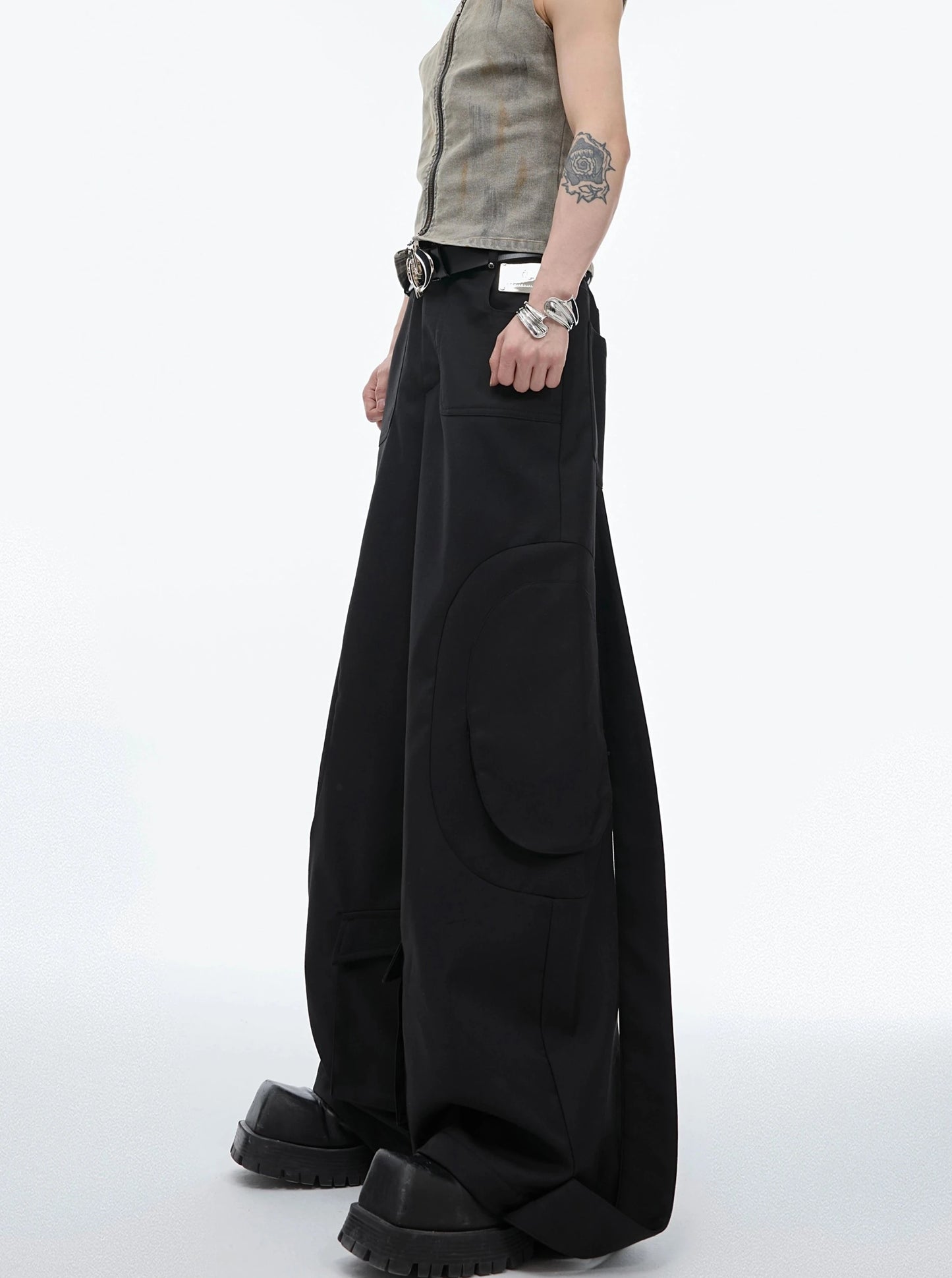 【24s June.】Multi-pocket Design Ribbon Trousers