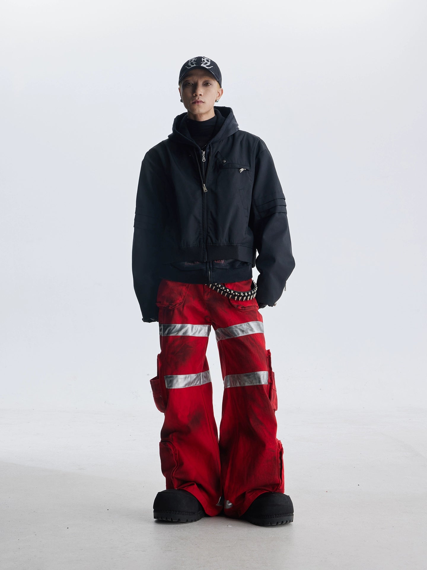 【25s Aug.】Street Dirty Dyed Multi-pocket Jeans