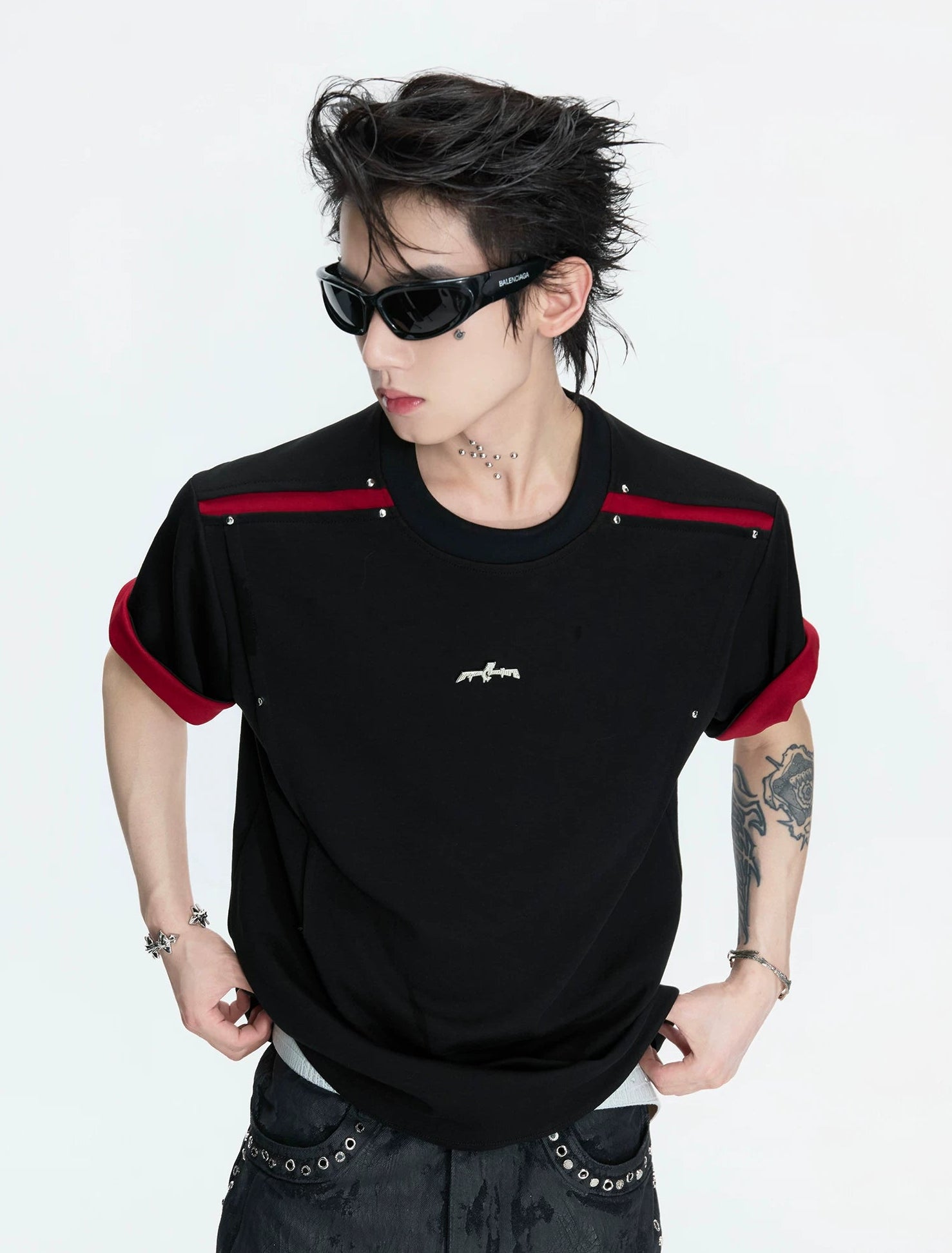 【26s Apr.】Reversible Contrast Oversized Sleeve Tee