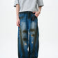 【25s Aug.】Distressed Straight-Leg Jeans
