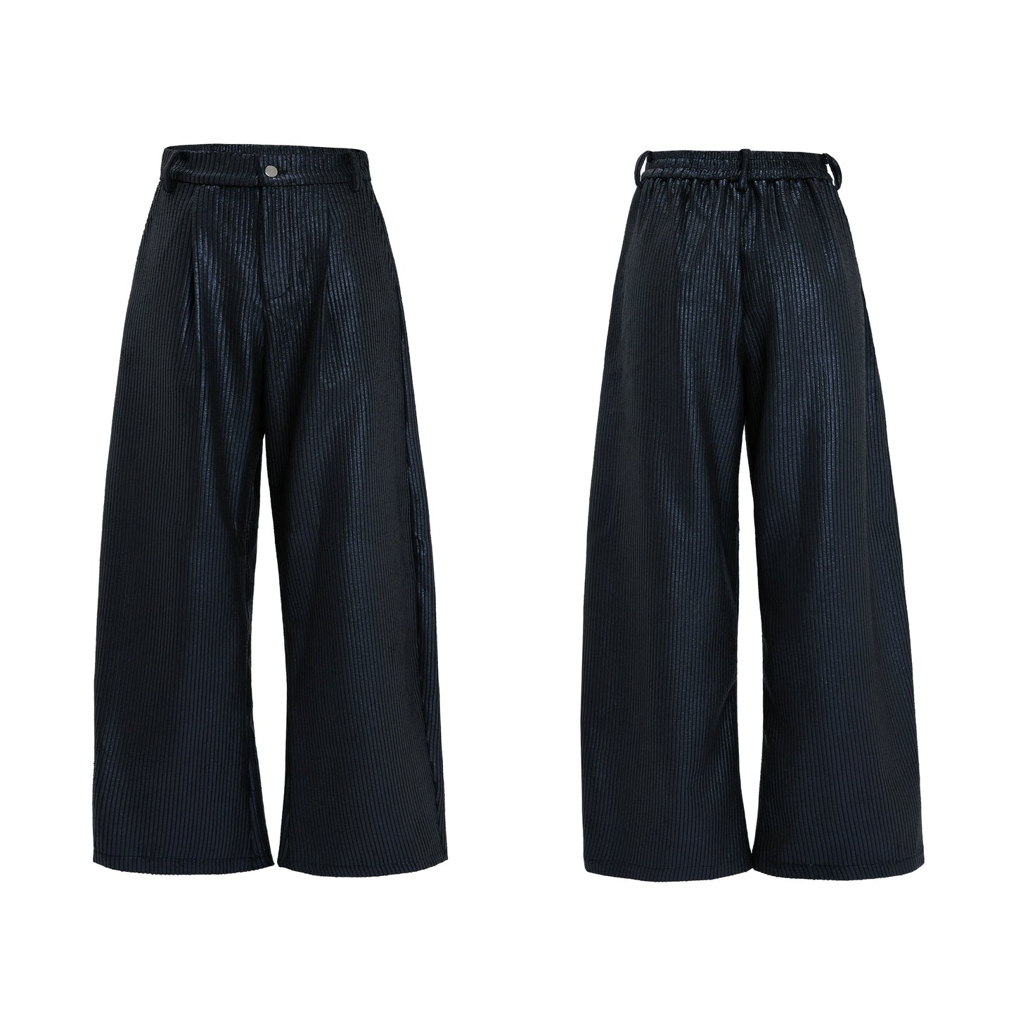 【25s Nov.】Waxed Distressed Leather Trousers