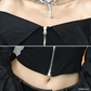 【25s Sep.】Off-the-shoulder Strappy Hottie Waist Shirt