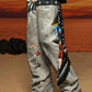 【25s Jul.】3D Printed Trendy Straight-Cut Denim Jeans