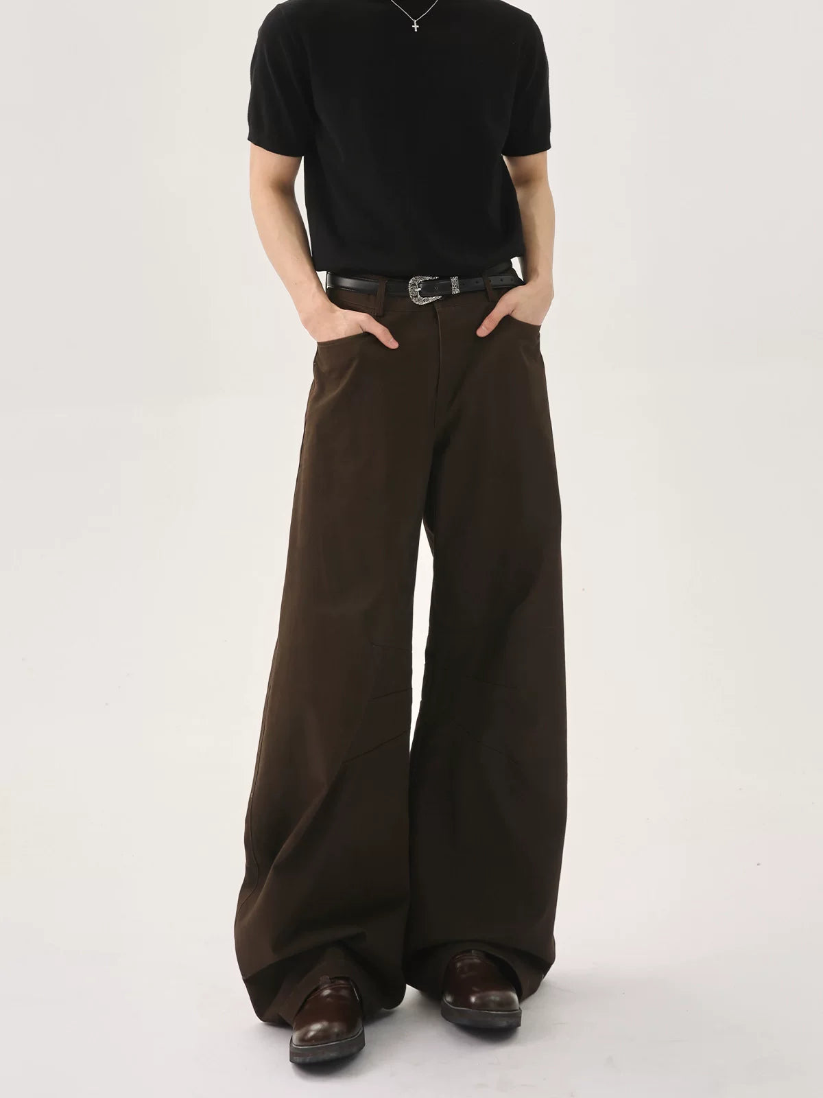 【26s Jan.】Deconstructed Vintage Curved Straight Denim Pants