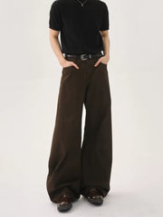 【26s Jan.】Deconstructed Vintage Curved Straight Denim Pants