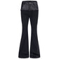 【25s Sep.】High Street Paneled Leather Bootcut Jeans