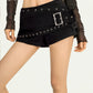 【25s Oct.】Studded Punk Low-rise Shorts