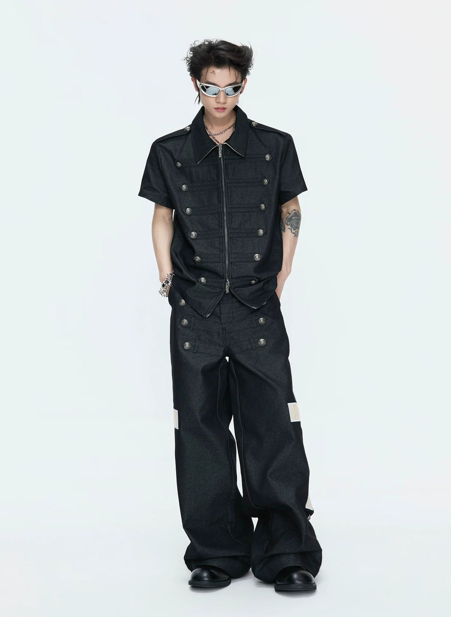 【26s Apr.】Napoleonic Double-Breasted Tee & Cross Pants