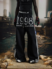 Double Waist Contrast Jersey Sweatpants