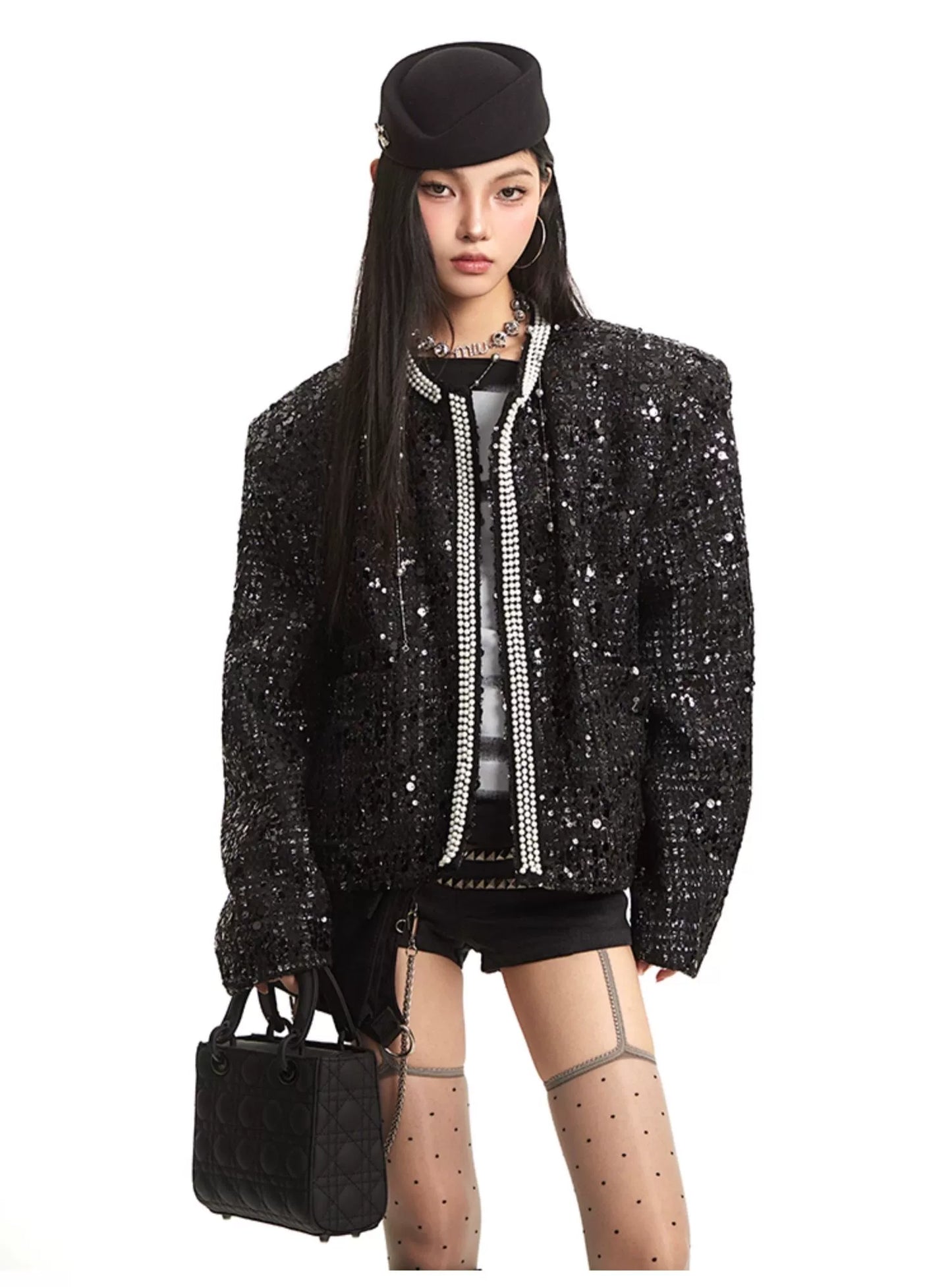 【25s Sep.】Old Money Style Luxury Chanel Style Shiny Jacket