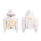 【25s Sep.】Irregular Cropped Zip-Up Hoodie with Shoulder Pads