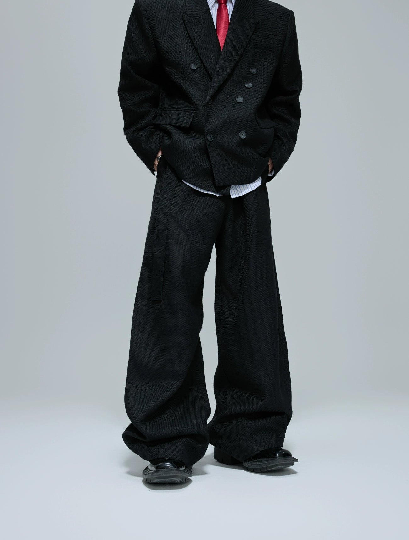 【25s Oct.】Elegant Pearl Honeycomb Design Suit Jacket/Pants